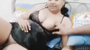 Desi husband exposes his cute Tamil wife and plays with her XXX cunt