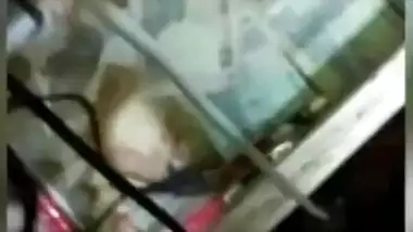 Shop staff lady showing boobs