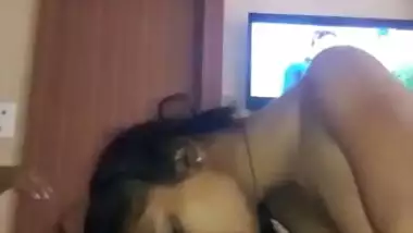 Desi Bhabi Mouth fucking, deepthroat first time