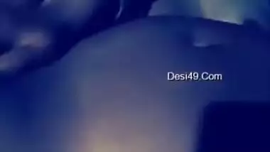 Lustful Desi man records his nude XXX wife and plays with her twat
