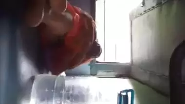 Desi Bhabi sleeping in train and her saree up ... ass exposed