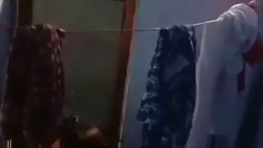 Spying Indian college girl in bathroom