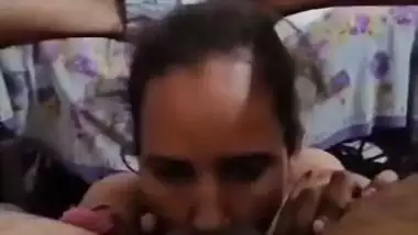 Maid gives a blowjob and licks an asshole for money