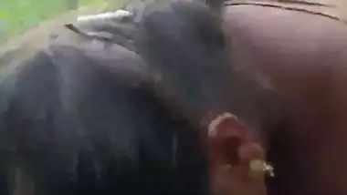 Hot Mature Randi sucking customer dick in jungle