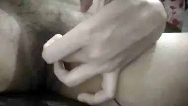Lovely girlfriend hairy pussy Indian fingering
