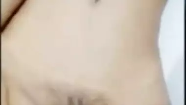 Hot girlfriend sexy nude selfie video