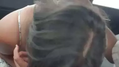 Valentine day outing of lovers with sex in car