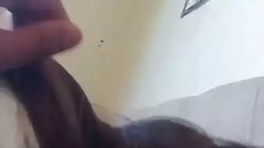 A 19-year-old GF gives an Indian blowjob to BF