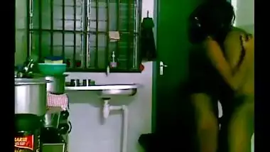 Desi Tamil couple hardcore sex in the kitchen
