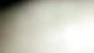 Horny lover XXX records and spreads shaved twat of his Desi bitch