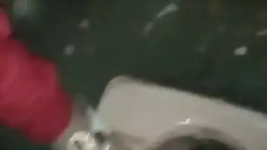 Shy Desi girl pussy show in the bathroom