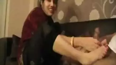 Sexy Punjabi Bhabhi Doing Foot Job With Lovely Legs