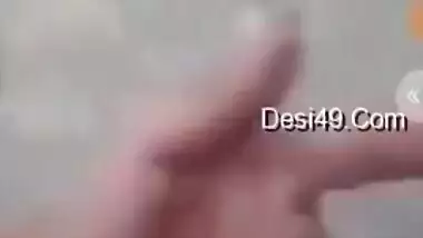Today Exclusive- Desi Girl Showing Her Boobs And Pussy Fingerring On Video Call Part 2