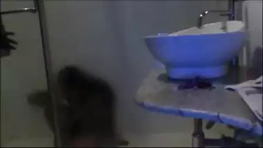 Hotel bathroom turns to fucking place