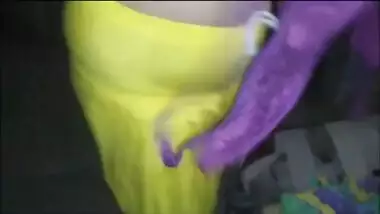 Indian aunty hot ride and dress change