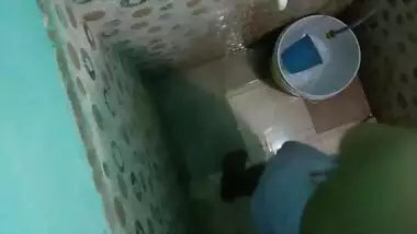 Indian girl tabassum in bathroom