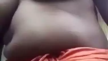 Bengali village Desi XXX wife shows her nude body on selfie cam outdoors