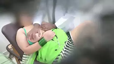 Indian doctor having fun with patient bhabhi