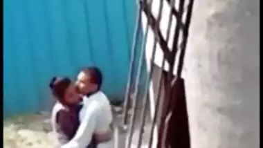 Naughty Desi wife cheating, outdoor sex act recorded by a voyeur on mobile