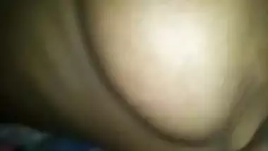 Indian whore gets her tit pinched by boy friend.