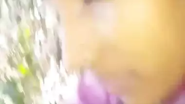 Desi village girl outdoor sex in jungle with lover