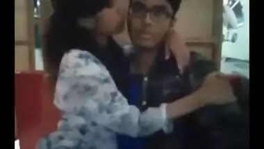 Indian college teen cafe romance with lover