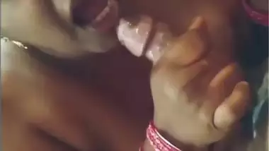 Chubby bhabhi spitting blowjob to husband POV sex