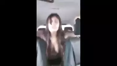 NRI college whore enjoys a lengthy drive and bonks her lover in his car