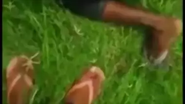 Voyeur films Desi mms video of village lovers caught fucking outdoor