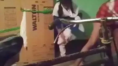 Desi college girl sucking dick of professor in college