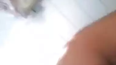 Indian chick making a teasing film for her guy