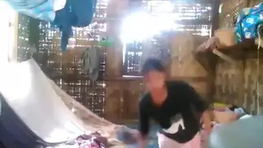 Assamese couple fucking but suddenly someone came