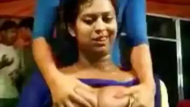 Transgender daring large boob show