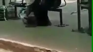 Kerala aunty stroking a penis in a bus stand