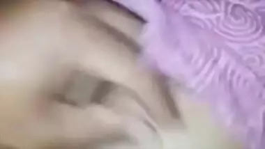 Farmer asks the Desi wife to demonstrate tits and vag on the camera