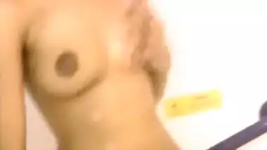 North indian sexy girl enjoying in shower