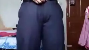 Lovely Desi college girl shows XXX assets while changing clothes