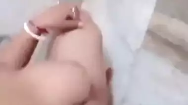 Mature Bengali wife making her nude video