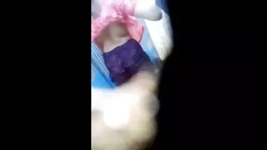 Pervert records through hole all XXX assets of mature Desi neighbor