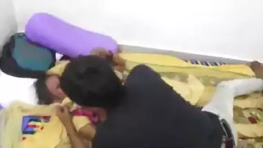 Indian teen school girl tricked into bed by her bf and his friends