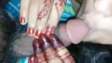 Newly married wife oral sex to her spouse