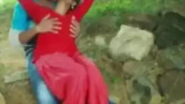 Desi Cute Couple in Park