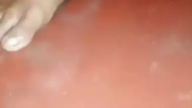 Desi wife sets the camera and takes her clothes off for XXX peeing