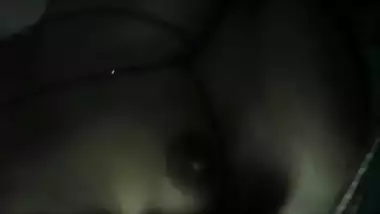 Desi Aunty Boob press blowjob and mouth fuck