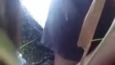 Forest is a good place for the Desi slut and XXX buddy to have sex