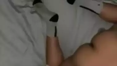 Smashing moaning girlfriend from behind