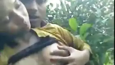 Desi teen girl in jungle