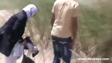 Desi girlfriend couple outdoor