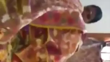 Sexy topless Tamil girl sucking cock before fucking