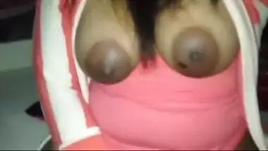 Big boobs college slut satisfies her pussy with a vibrator